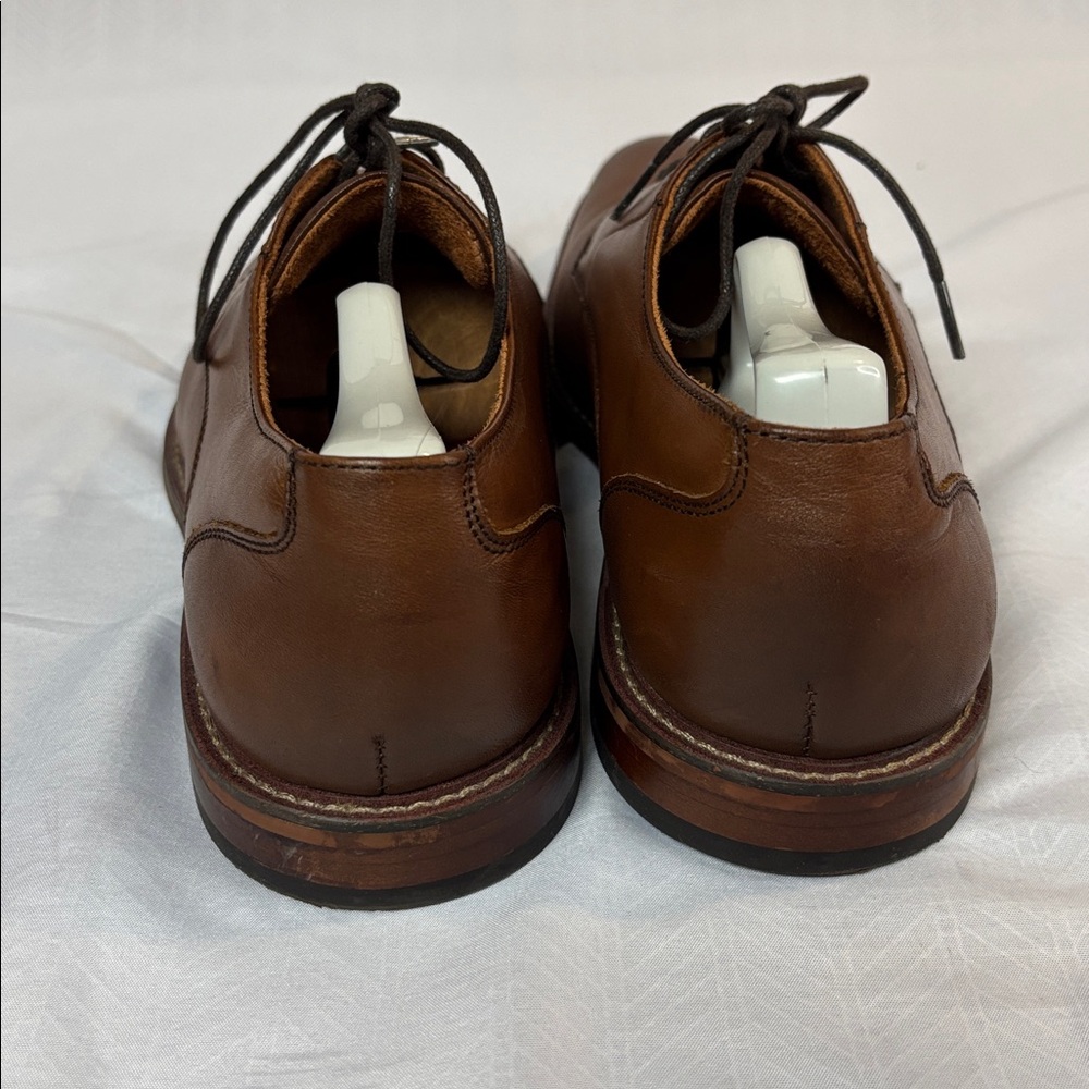 Stacy Adams men’s leather Marlton plain toe Oxford in furnish brown size 10.5 M - Picture 3 of 6